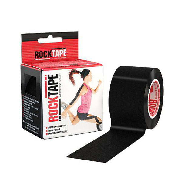 Кинезио тейп Rocktape 5см х 5м черный