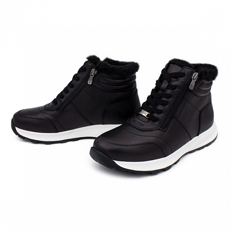 Полусапоги ортопедические Сурсил-Орто с шерстью женские 65-2401 черные. Изображение 3 из 5