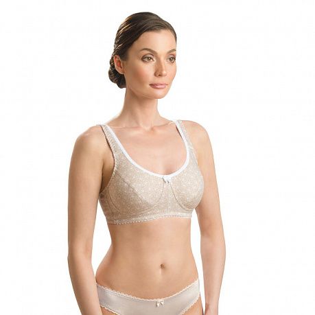 Бюстгальтер Camelia для фиксации экзопротеза 0887У бежевый/белый. Изображение 2 из 2